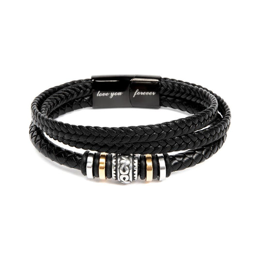 To My Grandson from Grandpa | Men's "Love You Forever" Bracelet