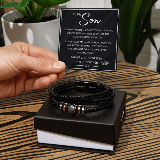 To My Son From Dad | Men's "Love You Forever" Bracelet