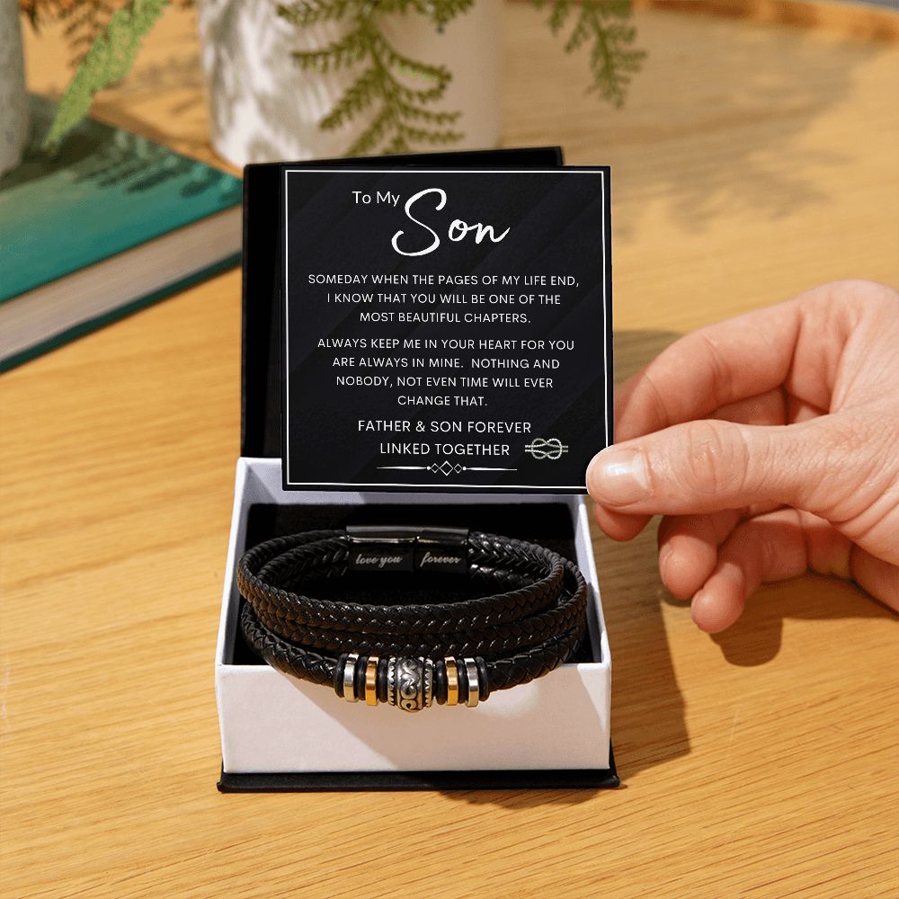 To My Son From Dad | Men's "Love You Forever" Bracelet