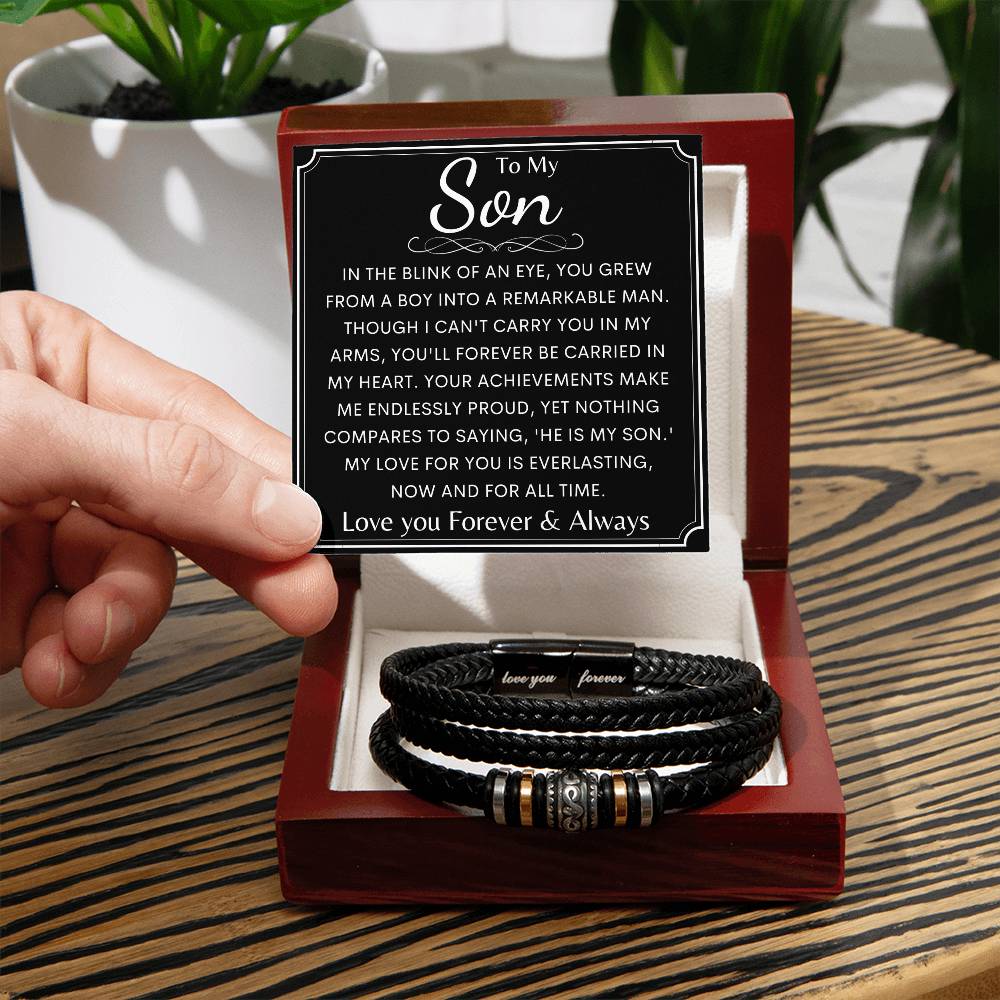 To My Son | Son Birthday Gift | Mens Cuff Bracelet | Gift From Mother | Birthday Gift From Mom | Gift For Him | Gift For Son From Dad
