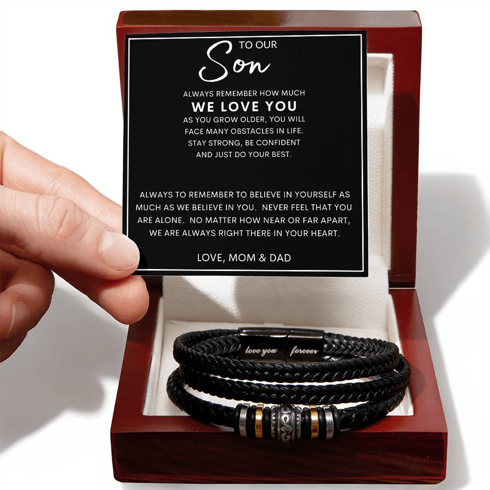 To Our Son Men's "Love You Forever" Bracelet