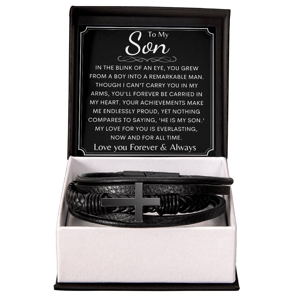 To My Son | Son Birthday Gift | Mens Cuff Bracelet | Gift From Mother | Birthday Gift From Mom | Gift For Him | Gift For Son From Dad
