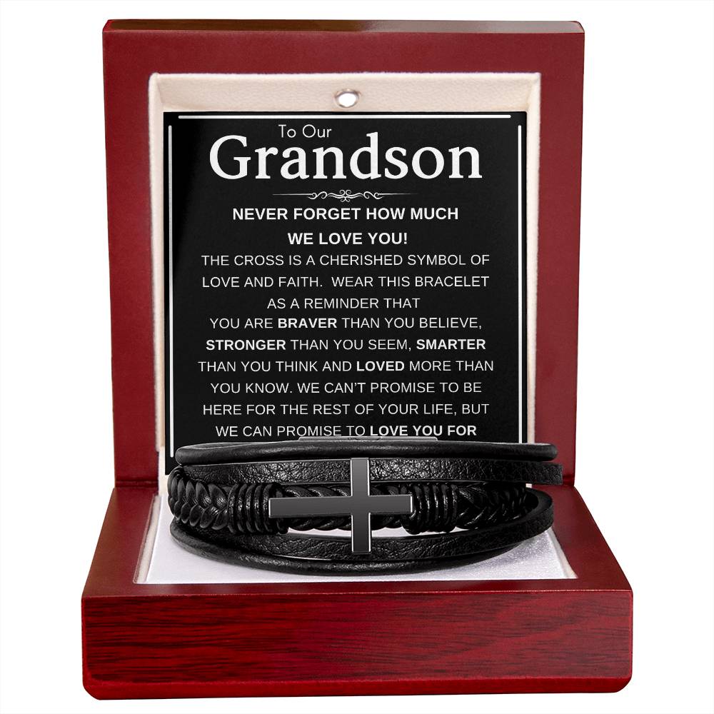 To My Grandson, Grandson Necklace, Gift For Grandson, Gifts From Grandma, Grandson Birthday, Personalized Gift,