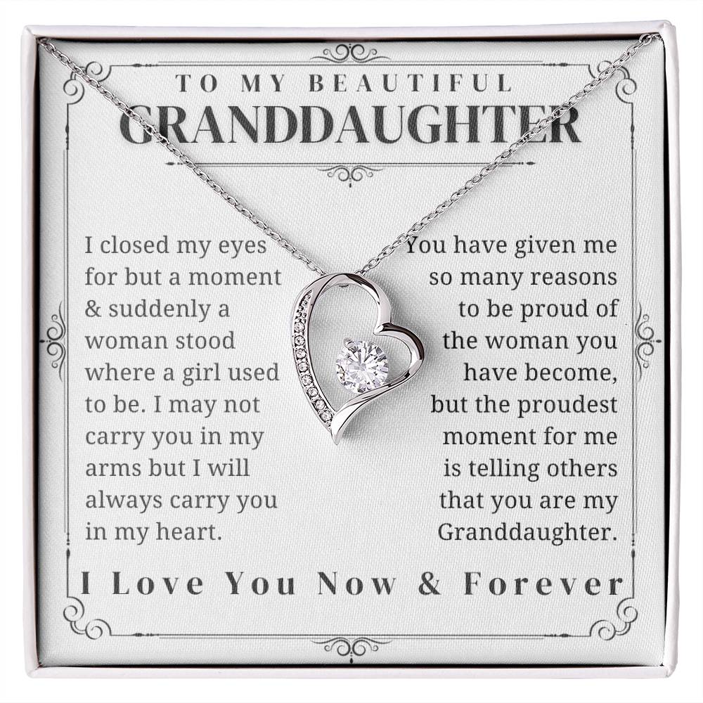 To My Granddaughter - Forever Love Necklace