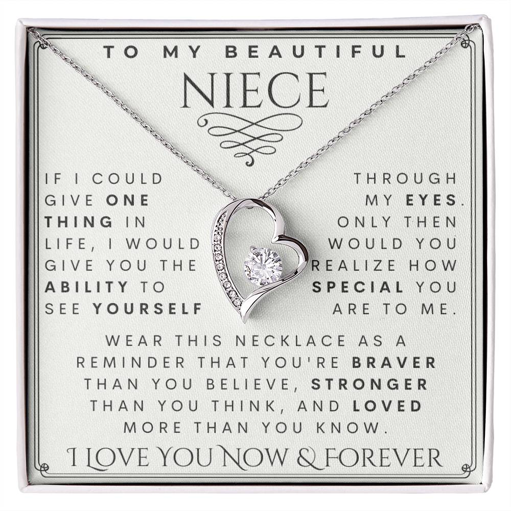 To My Niece, Niece Necklace,  Niece Birthday,  Niece Christmas Gift,  Niece Gift Ideas, Aunt & Uncle  Niece Gift