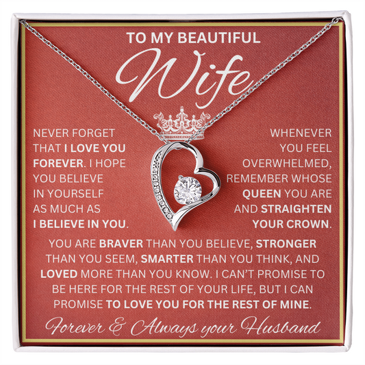 Gift for Wife | Forever Love Necklace | Never Forget I Love You
