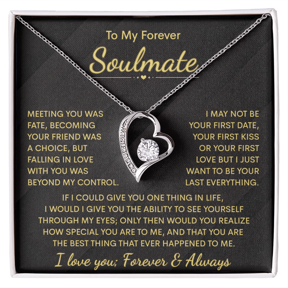 To My Soulmate Necklace | Meeting You | Forever Love Necklace