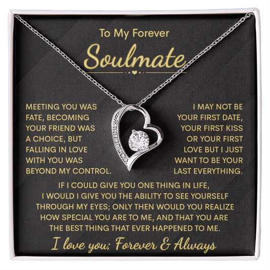 To My Soulmate Necklace | Meeting You | Forever Love Necklace