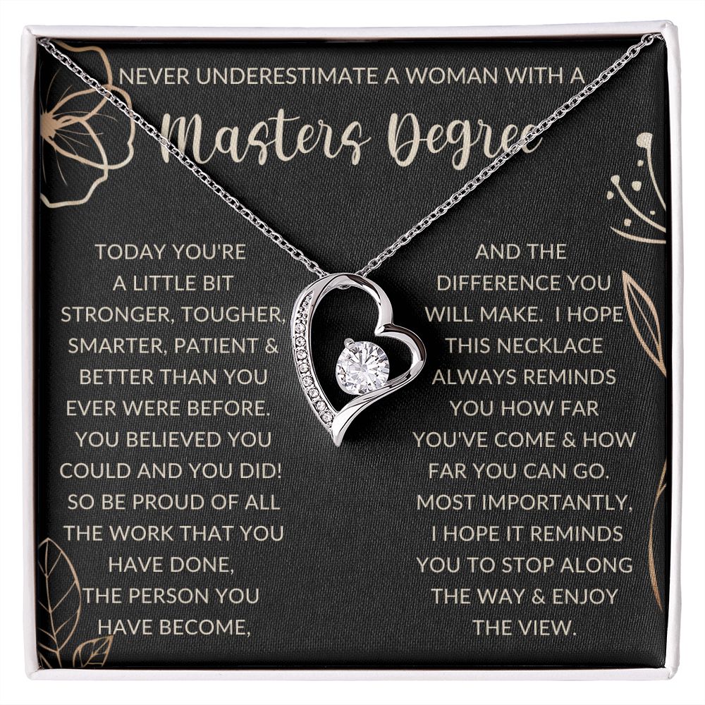 Never Underestimate a woman | Forever Love Necklace