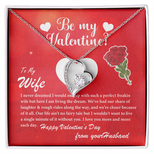 Be My Valentine | Gift for Wife | Forever Love Necklace