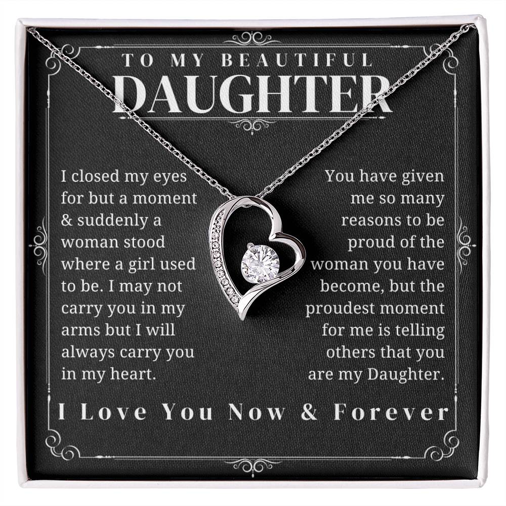 To My Beautuful Daughter - Forever Love Necklace