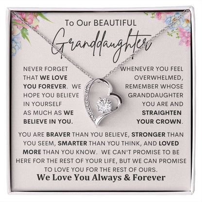 To My Granddaughter | Forever Love Necklace