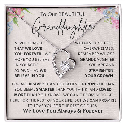 To My Granddaughter | Forever Love Necklace