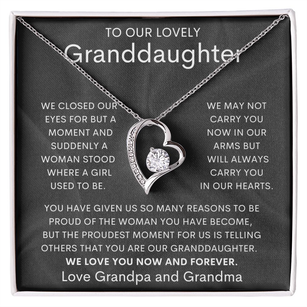 To Our Lovely Granddaughter | Forever Love Necklace
