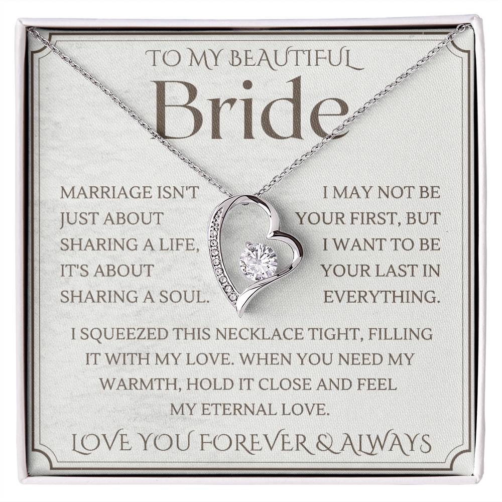 To My Bride, Wedding Day Gift for Bride from Groom, To My Beautiful Bride, Gift from Groom, To Bride Gift Wedding Day