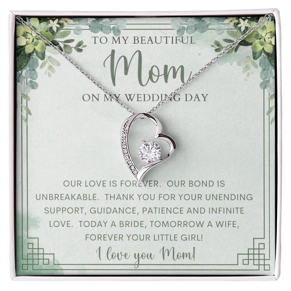To My Mom on my Wedding Day | Forever Love Necklace