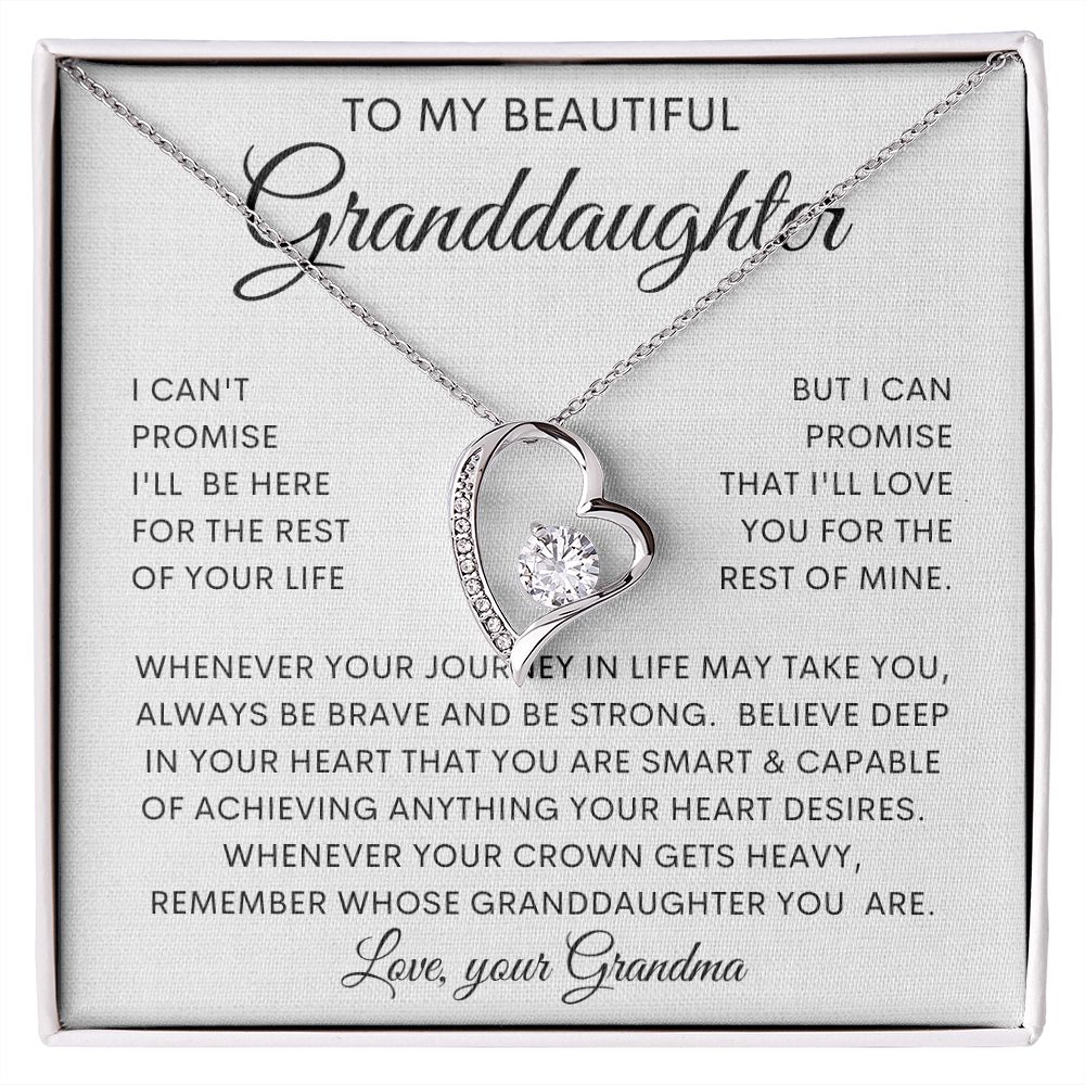 To My Beautiful Granddaughter | Forever Love Necklace