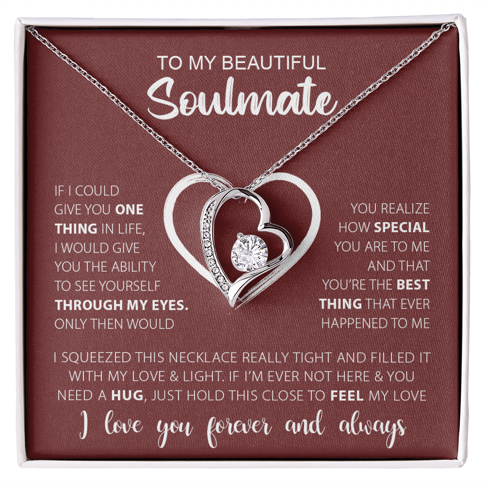Gift for Soulmate "Best Thing Ever" Forever Love Necklace