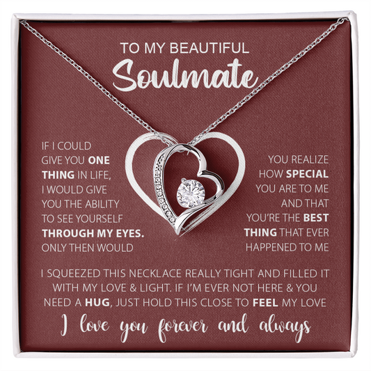 Gift for Soulmate "Best Thing Ever" Forever Love Necklace