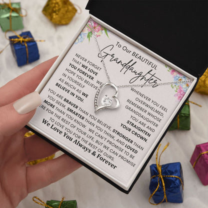 To My Granddaughter | Forever Love Necklace