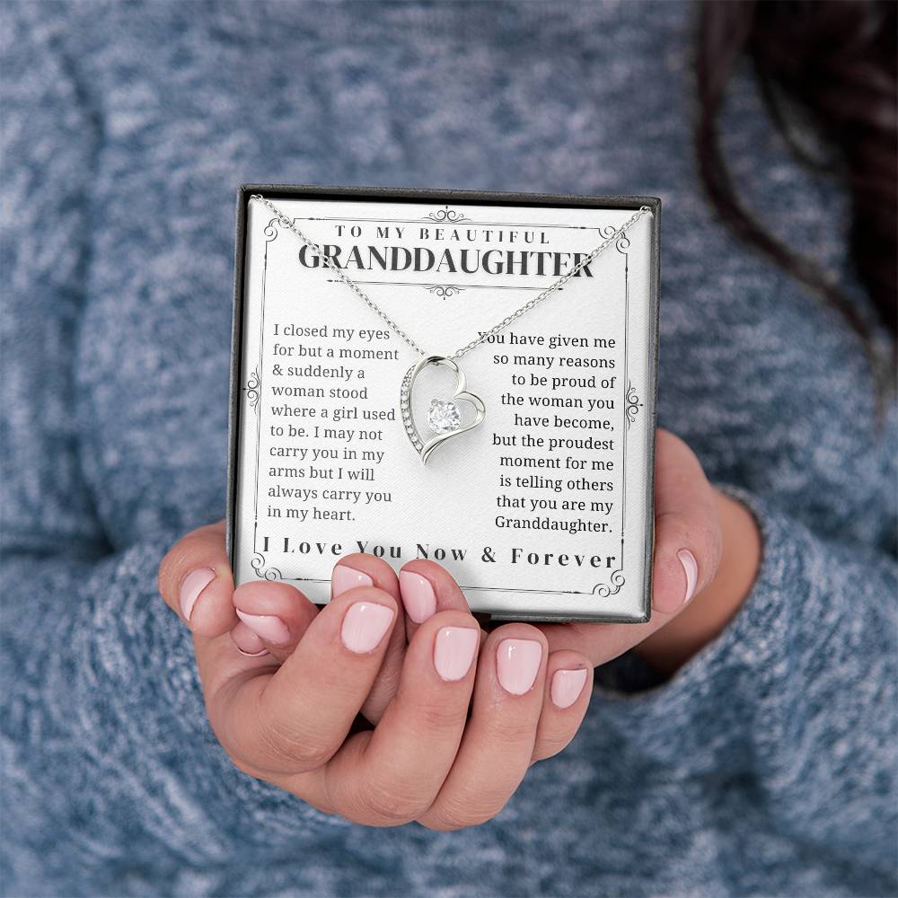 To My Granddaughter - Forever Love Necklace