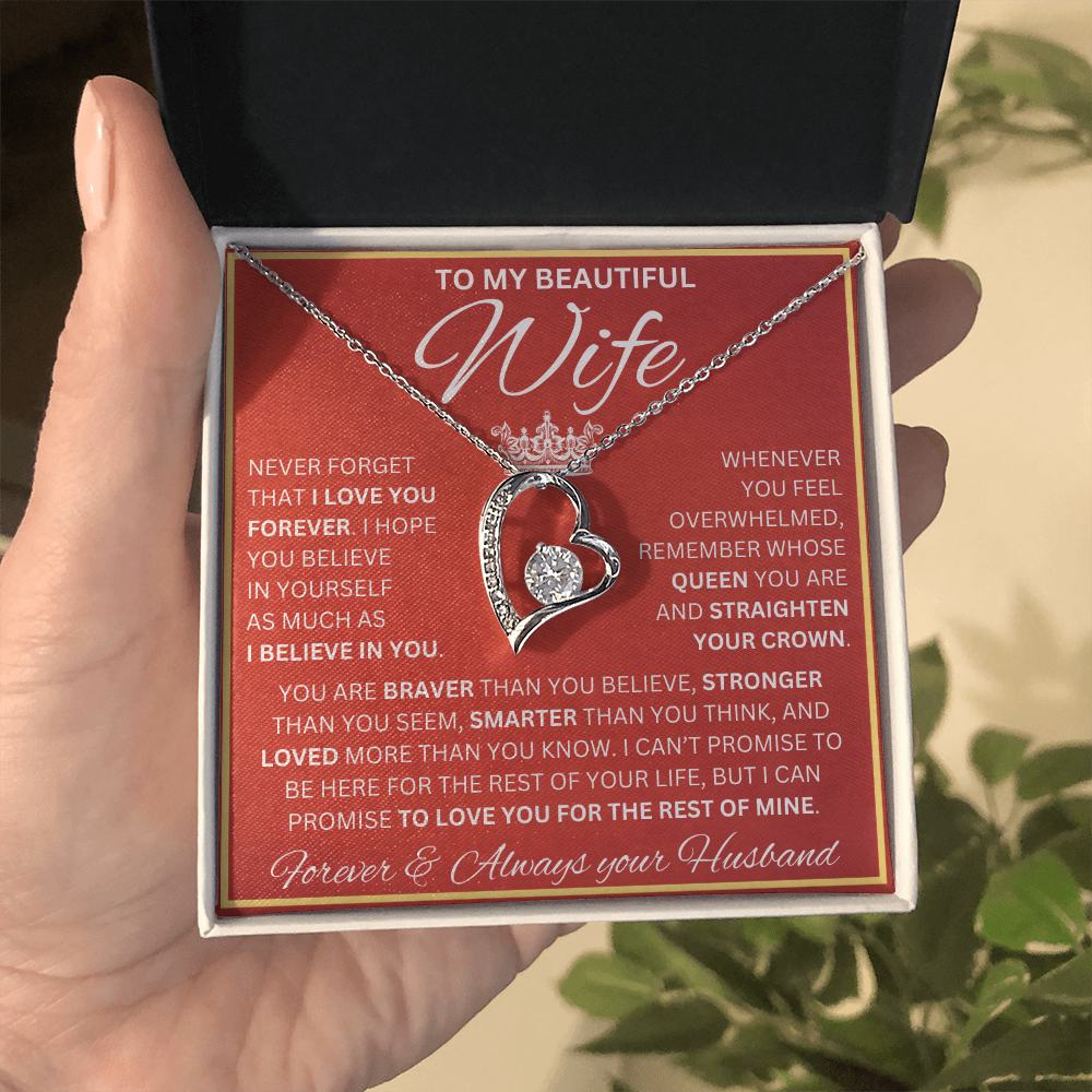 Gift for Wife | Forever Love Necklace | Never Forget I Love You