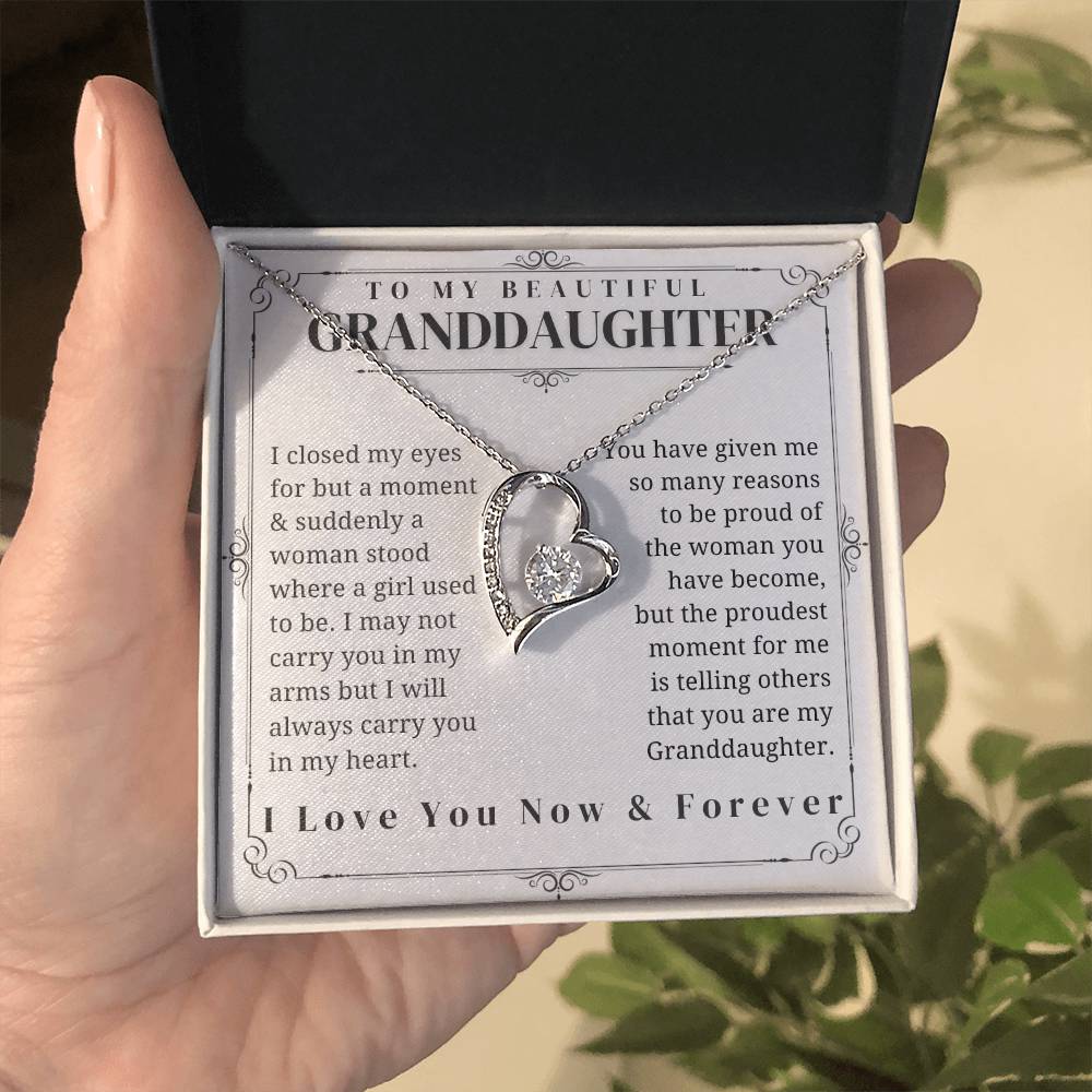 To My Granddaughter - Forever Love Necklace