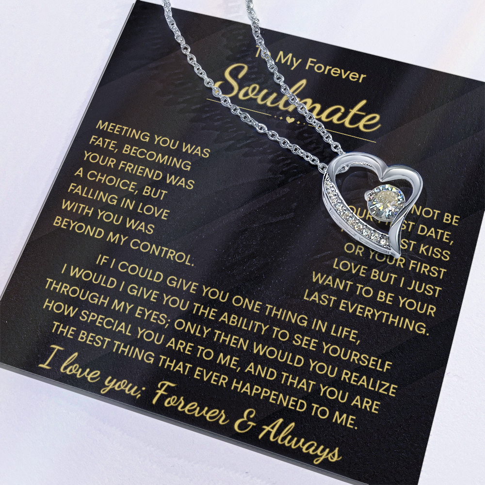 To My Soulmate Necklace | Meeting You | Forever Love Necklace