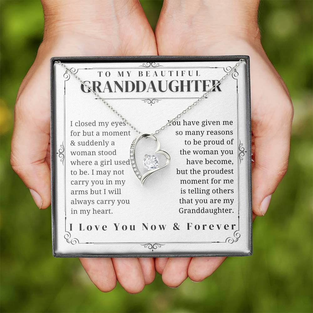 To My Granddaughter - Forever Love Necklace