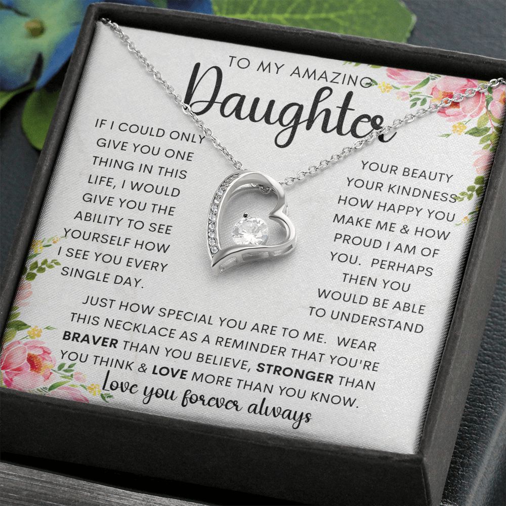 To My Amazing Daughter | Forever Love Necklace