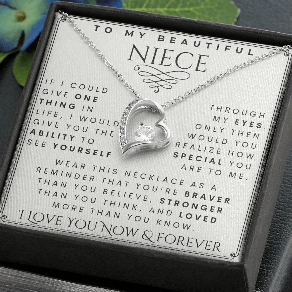 To My Niece, Niece Necklace,  Niece Birthday,  Niece Christmas Gift,  Niece Gift Ideas, Aunt & Uncle  Niece Gift