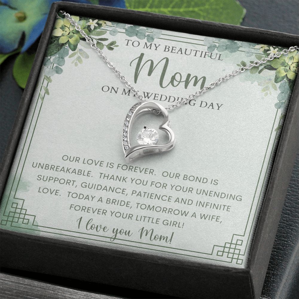 To My Mom on my Wedding Day | Forever Love Necklace