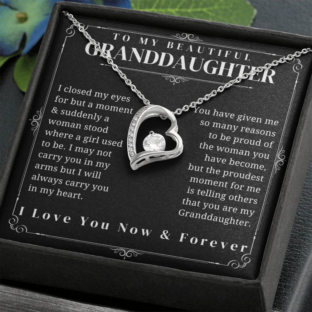 To My Granddaughter - Forever Love Necklace
