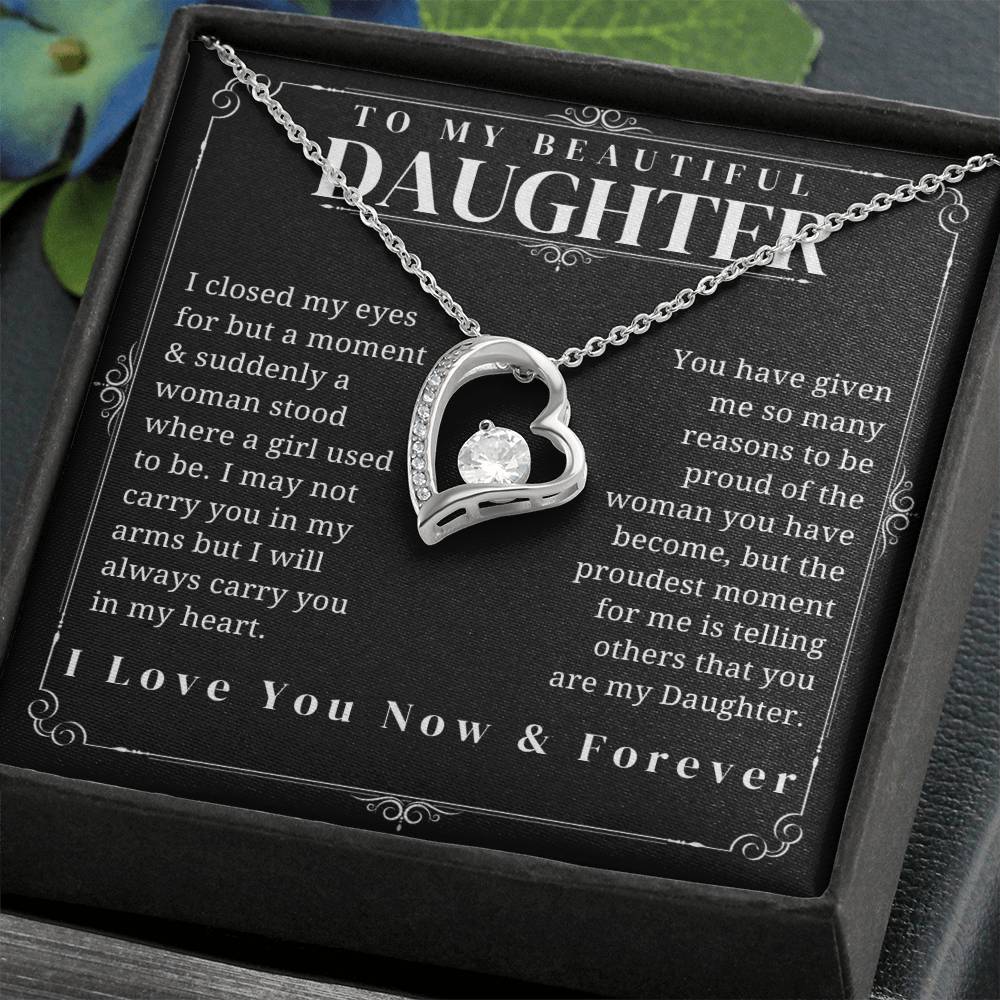 To My Beautuful Daughter - Forever Love Necklace