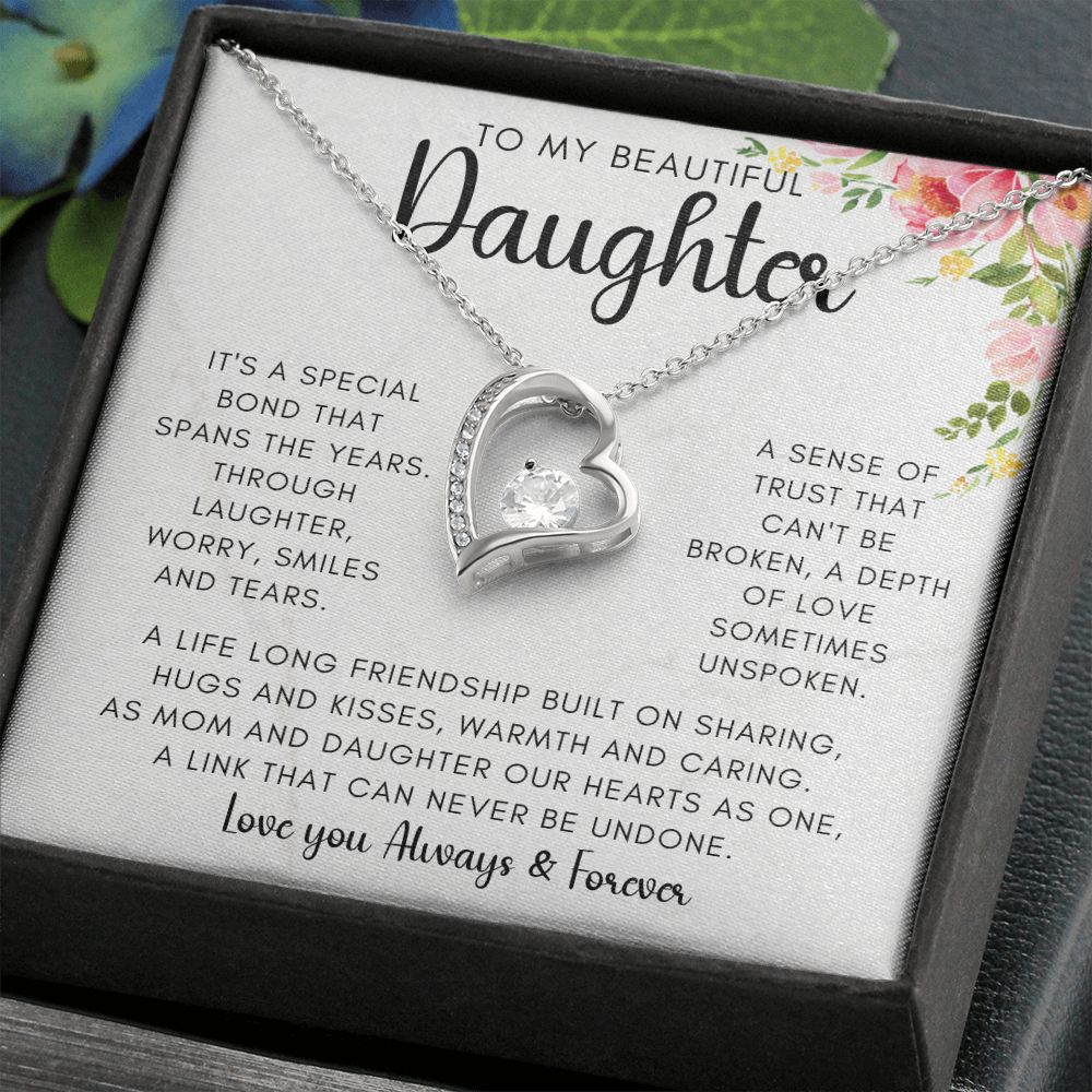To My Beautiful Daughter | Forever Love Necklace
