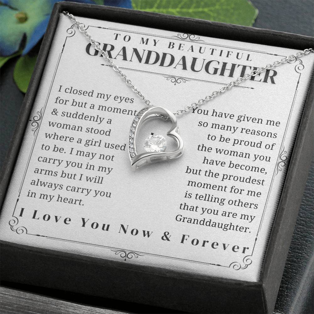 To My Granddaughter - Forever Love Necklace