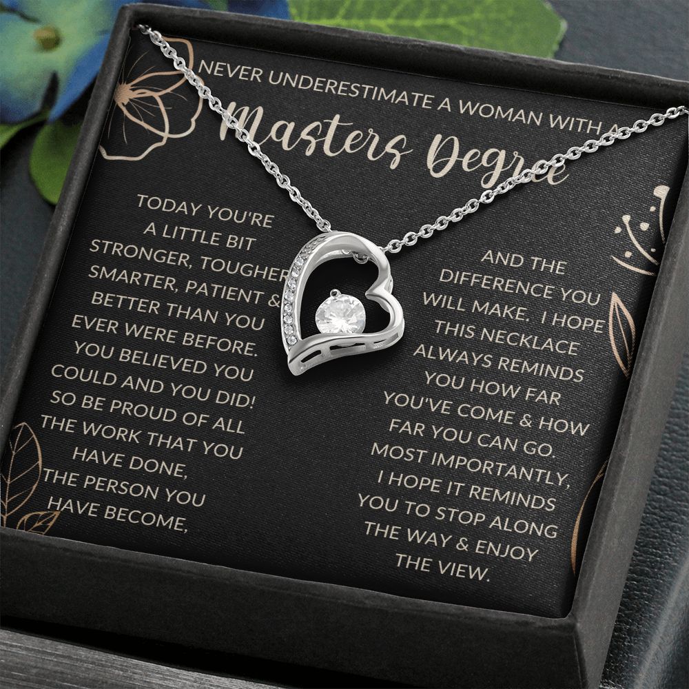 Never Underestimate a woman | Forever Love Necklace