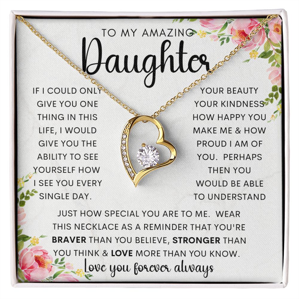 To My Amazing Daughter | Forever Love Necklace
