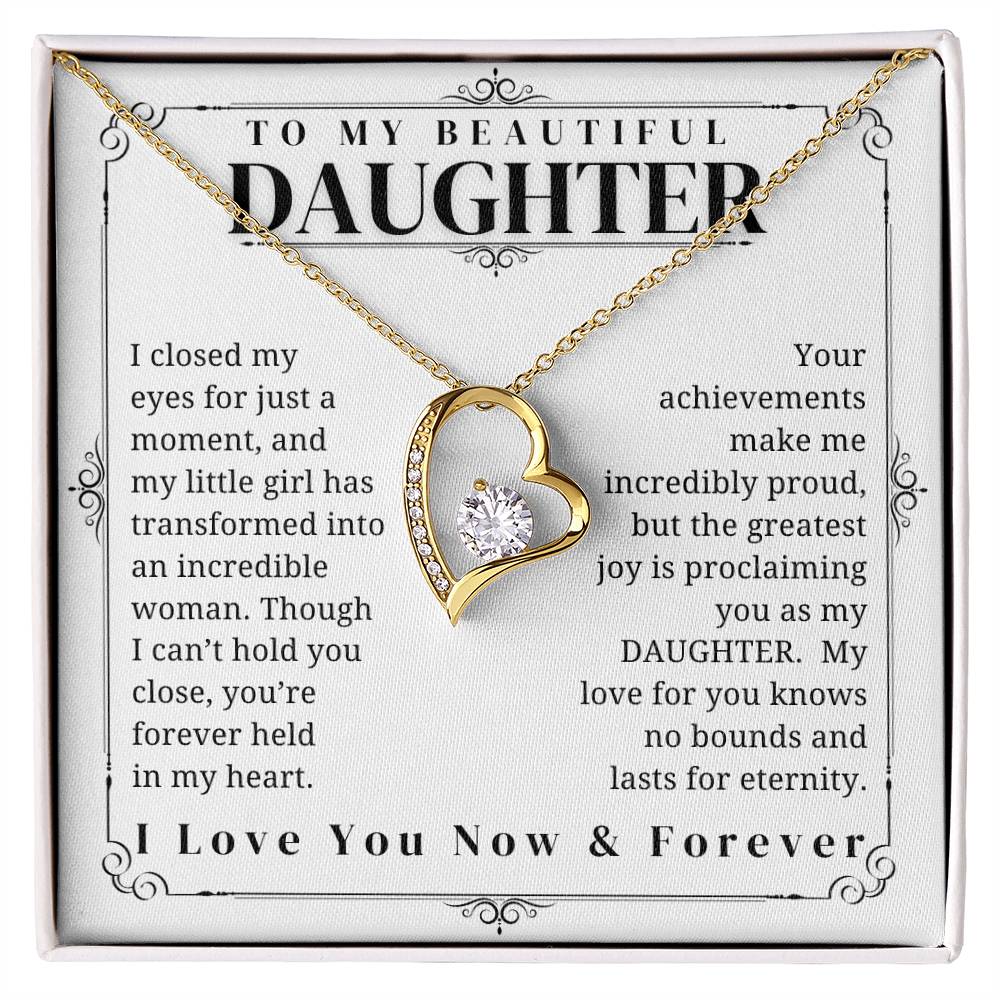 To My Daughter - Daughter Birthday - Graduation Gift - Daughter gift - Mother Daughter Gift - Father Daughter Gift - Daughter Birthday