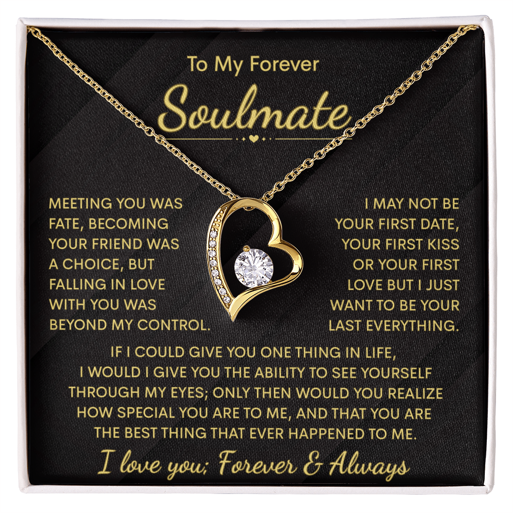 To My Soulmate Necklace | Meeting You | Forever Love Necklace