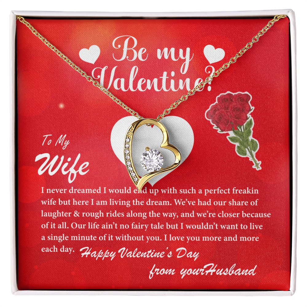 Be My Valentine | Gift for Wife | Forever Love Necklace