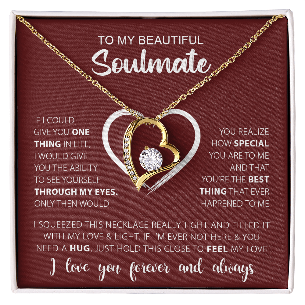 Gift for Soulmate "Best Thing Ever" Forever Love Necklace