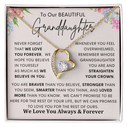 To My Granddaughter | Forever Love Necklace