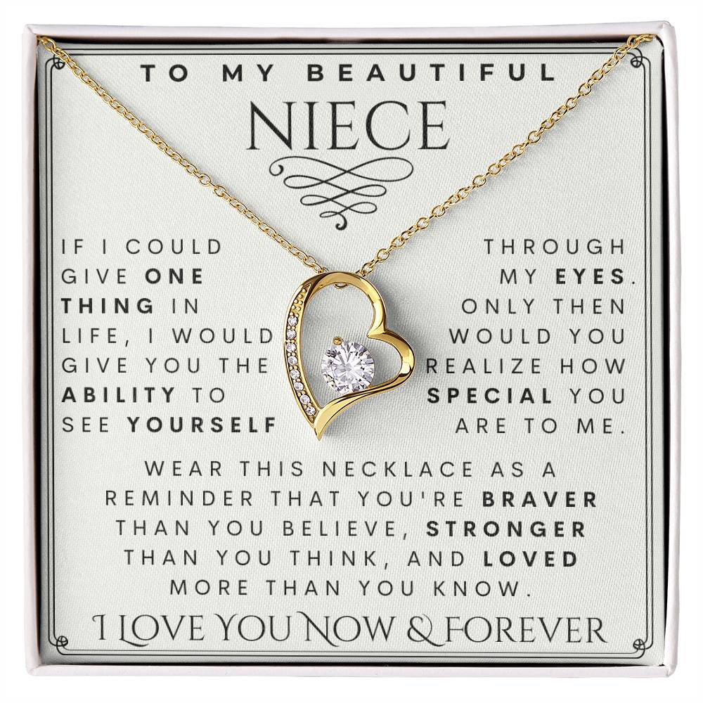 To My Niece, Niece Necklace,  Niece Birthday,  Niece Christmas Gift,  Niece Gift Ideas, Aunt & Uncle  Niece Gift
