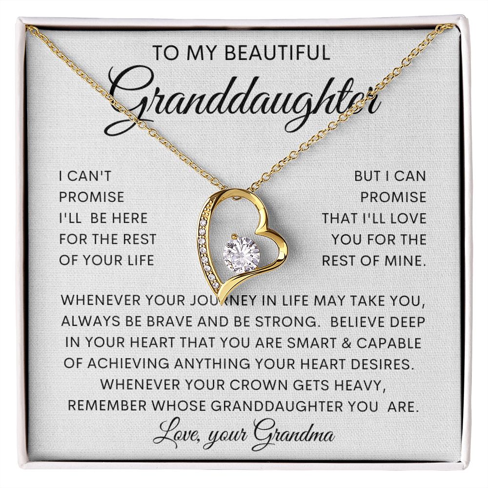 To My Beautiful Granddaughter | Forever Love Necklace