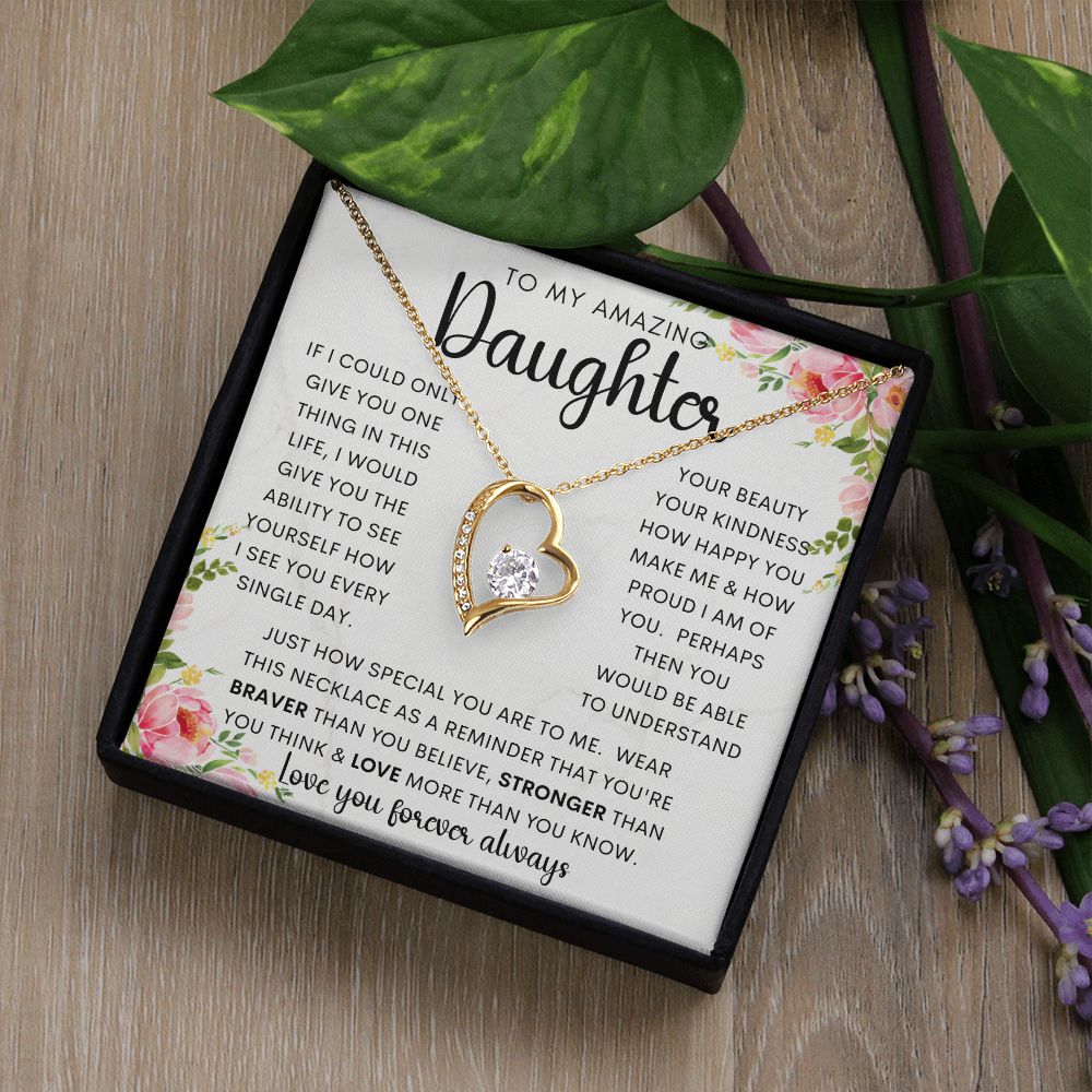 To My Amazing Daughter | Forever Love Necklace