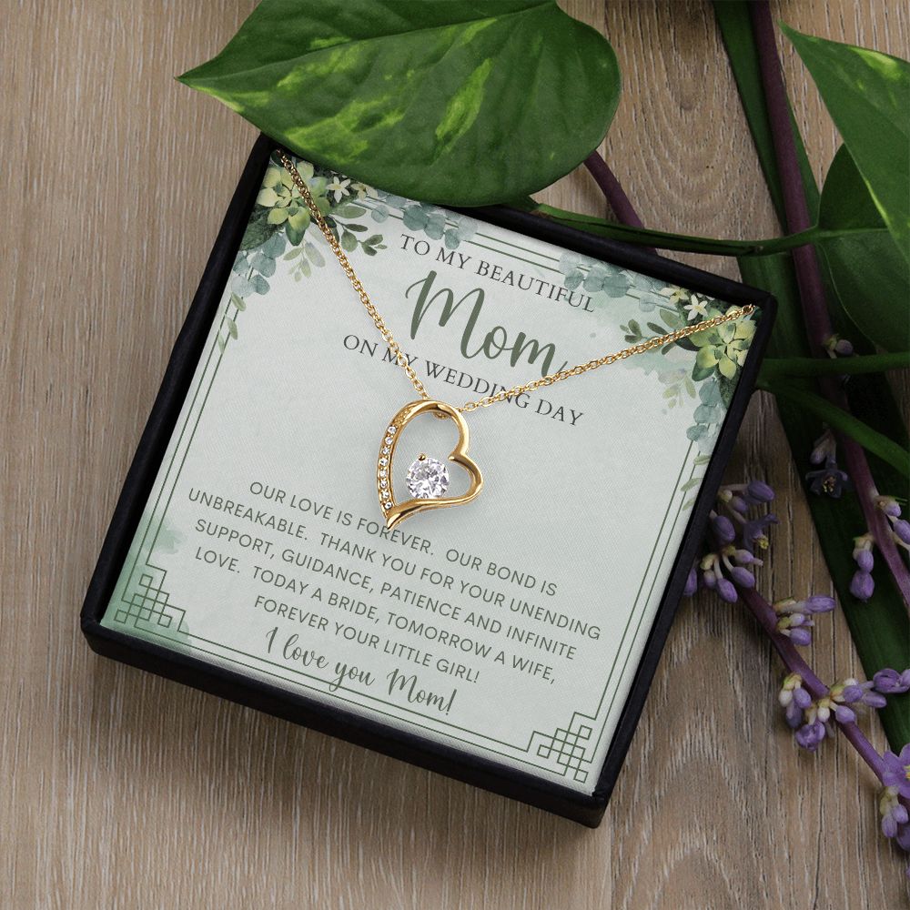 To My Mom on my Wedding Day | Forever Love Necklace