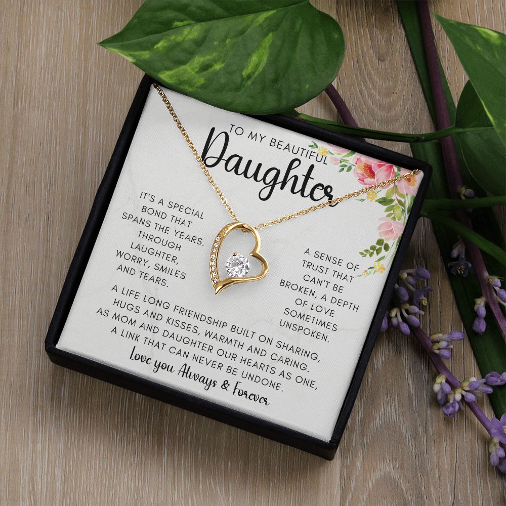 To My Beautiful Daughter | Forever Love Necklace