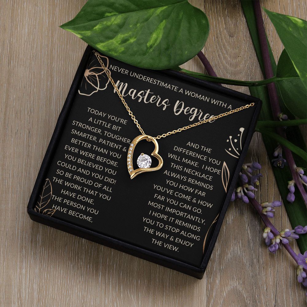 Never Underestimate a woman | Forever Love Necklace