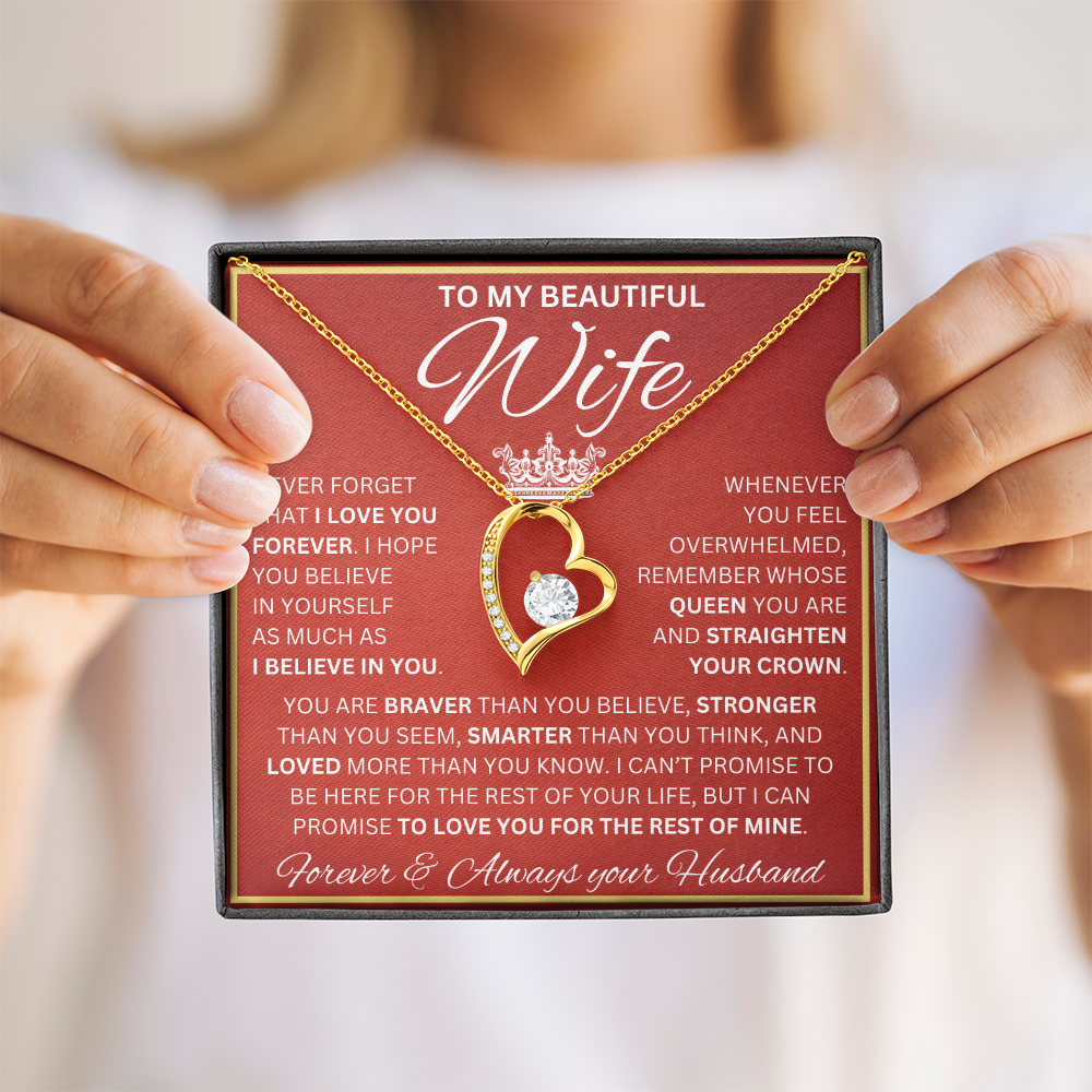 Gift for Wife | Forever Love Necklace | Never Forget I Love You